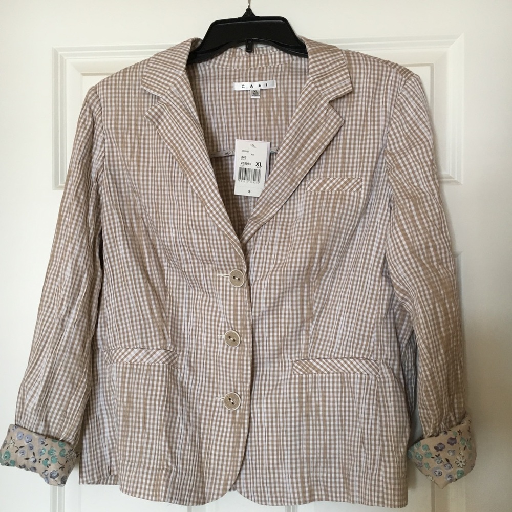 Cabi Checked Summer Blazer